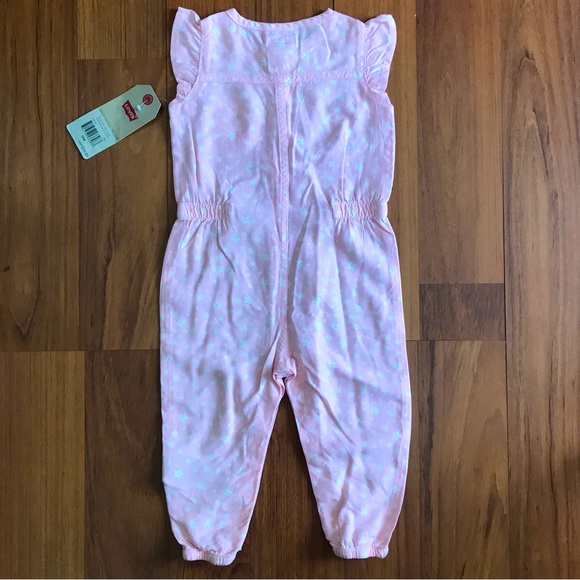 Levi's Baby Girl’s Floral Jumpsuit Size 12 Months - Picture 3 of 4